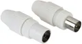 Hama Antennenstecker und Adapter Koax-Set, Stecker/Kupplung