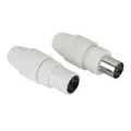 HAMA Klemmbare Stecker / Kupplung, Koax-Set, 0 m