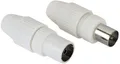 hama Antennenstecker und Adapter Koax-Set, Stecker / Kupplung