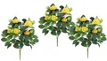 Kunstblume Künstlicher Rosenbusch, I.GE.A., Höhe 34 cm, Kunstrose Blume Strauß Bouquet Rosen Rosenbouquet Wildrose