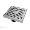 MERT Bodenablauf Duschablablauf Ablauf 200 x 200 mm Quadrat Kare Edelstahlrost