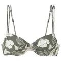s.Oliver Bügel-Bikini-Top Lady, mit floralem Design grün 38