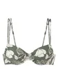 s.Oliver Bügel-Bikini-Top "Lady", mit floralem Design, Gr. 38 - Cup B, olive-creme Cup B