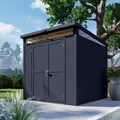 Bertilo Gartenhaus Woodline Pent 234 cm x 226 cm Anthrazit FSC