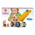 Eichhorn Constructor Kranwagen Set, 70-tlg. Bausatz, Kinder Spielzeug, Holz