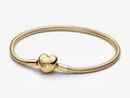 PANDORA 563050C00-21 Gelbgold verg. Armband - HERZ Verschluss - 21 cm