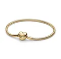 Pandora Armband 563050C00 Gliederarmband Damen Herz-Verschluss Vergoldet 21 cm
