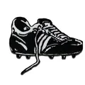 Catch the Patch Fußballschuh Fußball - (Größe: 7,3 x 5,5 cm) – Aufbügler & Applikationen in verschiedenen Größen – Ideal für Kleidung, Schulranzen, Jeans & Rucksäcke