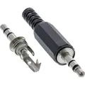 InLine Klinkenstecker 3,5mm Stereo Lötversion, 3.5mm, Schwarz, Silber, Metall, 2 g, 70 mm, 123 mm - Schwarz/Silber