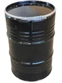 Metallfass 210 Liter Blechfass Fass Ölfass Tonne mit Spannring und Deckel Schwarz NEU
