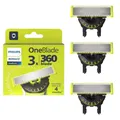 Philips OneBlade OneBlade QP430/50 Ersatzklinge 360 Klinge, Edelstahl