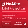 McAfee Total Protection (1 User, 1 Geräte/User, 12 Monate) (MTP00GNR1RDD)