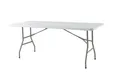 Greemotion Campingtisch [San Remo] Bierzelttisch Grau Kunststoff 180x74x74 cm, klappbar