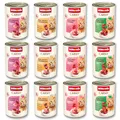 animonda Carny Katzen Nassfutter, Sorten Mix "Kräftige Variation" (12 x 400g), getreidefreies Katzennassfutter ohne Zucker für ausgewachsene Katzen mit frischen fleischigen Zutaten