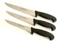 Marsvogel Metzgermesser Set 3-tlg Schlachtmesser ergonomische Griffe schwarz