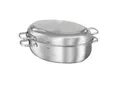 Rösle Bräter Elegance, Edelstahl, Metall, 8 L, oval, 31x42.5x21 cm, backofengeeignet, Kochen, Töpfe, Bräter