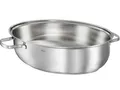 RÖSLE ELEGANCE Bräter oval, Multifunktionsdeckel mit Antihaftversiegelung ProPlex, Edelstahl 18/10, silberfarben/schwarz, PFOA frei, backofengeeignet, induktionsgeeignet