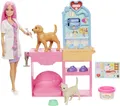 Barbie "Gute Besserung" Tierkrankenstation Puppe und Zubehör