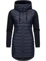 Ragwear Damen Übergangsjacke leichte Jacke lang mit Kapuze Lucinda Long II Intl Navy24 Gr. S
