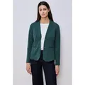 STREET ONE Sweatblazer im soften Baumwoll-Mix grün 38 EU