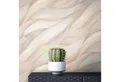 Newroom Vliestapete, Beige Tapete Modern Blätter - Mustertapete Taupe Natur Abstrakt Wellen Muster für Wohnzimmer Schlafzimmer Küche, Mustertapete, modern