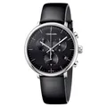 Calvin Klein Herren Analog Quarz Uhr mit Echtes Leder Armband K8M271C1