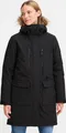 NORTH BEND NBBree Damen Parka Winterjacke Mantel Jacke winddicht wärmend wasserdicht atmungsaktiv Kinnschutz verstellbarer Saum Kapuze Reißverschlusstaschen