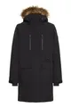 NORTH BEND NBBree Damen Parka Winterjacke Mantel Jacke winddicht wärmend wasserdicht atmungsaktiv Kinnschutz verstellbarer Saum Kapuze Reißverschlusstaschen, Größe:38, Farbe:Black (1001)