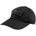 Mil-Tec Net Baseball Cap Ripstop Airsoft Militärischer Hut Jagd Security Schwarz