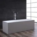 STONEART Badewanne freistehend BS-532 , weiß, 175x73, matt