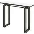 Costway Konsolentisch Flurtisch Marmor Optik Schwarz 110 x 30 x 81 cm