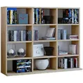 Mid.you Regal, Eiche, Holzwerkstoff, 9 Fächer, 102x83x18 (23) cm, Wohnzimmer, Regale, Bücherregale