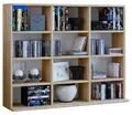 VCM Standregal Holz CD DVD Standregal Bücherregal Regal Megosa L