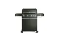 BURNHARD® Gasgrill 4-Brenner, 21,2 kW Gesamtleistung, Infrarot-Keramikbrenner, Edelstahl-Stabbrenner, Seitenkochfeld, Gussrost, große Grillfläche, Piezo-Zündung – Big FRED Deluxe