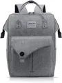 Lekesky Rucksack Damen Herren Laptopfach Anti Diebstahl Grau 15.6 Zoll