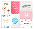 7 Premium Dankeskarten (Klappkarten) mit 7 Umschlägen, Danke, Dankeschön, Karten, Dankekarten, Hochzeit, Geburt, Baby, Taufe, Abschied, Geburtstag, Jubiläum