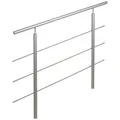 Treba Frewa Geländersystem "AluTop", Aluminium, HxL: 121,5 x 150 cm, eloxiert - silberfarben