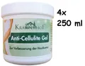 33,50Eur/L) 4x KRÄUTERHOF Anti-Cellulite Gel Hautkontur  4x 250 ml
