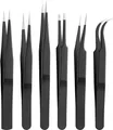 Goobay Pinzetten-Set 6-teilig - aus rostfreiem Edelstahl (41256)