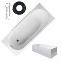 VILLEROY & BOCH O.NOVO BADEWANNE ACRYL WANNEN Set RECHTECKWANNE TRÄGER ABLAUF