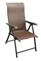 Gartensessel Klappsessel Gartenstuhl Gartenmöbel Sessel ANTIBES Polyrattan braun