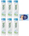 6er-Pack Vidal Shampoo Ultra Delicato Tutti i Tipi di Capelli,Shampoo für alle Haartypen geeignet,250ml + 1er-Pack Kostenlos Felce Azzurra Talkumpuder, 100g-Beutel