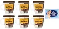 6er-Pack Nutkao Crema Bicolore Cacao,Nocciole e Vaniglia,Streichfähige Creme Kakao mit Haselnüssen und Vanille, 330g-Glas + 1er-Pack Kostenlos Felce Azzurra Talkumpuder, 100g-Beutel