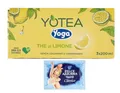 16er-Pack Yoga Yotea Thè Limone,Erfrischendes Alkoholfreies Getränk,Eistee mit Zitrone,3x200ml Brik + 1er-Pack Kostenlos Felce Azzurra Talkumpuder, 100g-Beutel