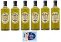 6er-Pack Basso Fedele Ungefiltertes Natives Olivenöl Extra,Olio Extra Vergine di Oliva Non Filtrato,1Lt Glasflaschen + 1er-Pack Kostenlos Felce Azzurra Talkumpuder, 100g-Beutel