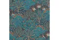 Rasch Vliestapete Sophia, 711301, Botanisch, 0.53 x 10.05 m, Braun, Blau, Gold