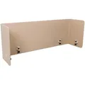 Mid.you Trennwand, Beige, Metall, Kunststoff, Textil, 160x40x2 cm, Hohenstein, Oeko-Tex® Standard 100, Arbeitszimmer, Bürozubehör
