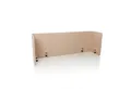 hjh OFFICE Raumteiler Tischtrennwand Flexmiut U Trennwand Schreibtisch, Tischtrennwand, Schreibtisch Trennwand, Pinnwand