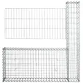 Estexo - Gabionen Mauer Gartenzaun 140x150 Cm Gabione Steinkorb Rankgitter Draht Gitter