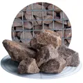 Schicker Mineral-Granit Gabionensteine rot 25 kg-32-60mm